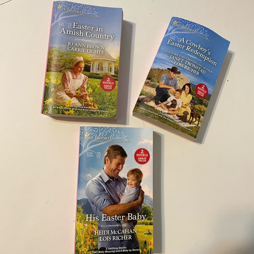Love Inspired Inspirational Romance Fiction Books Lot of 3 Paperback Collection
